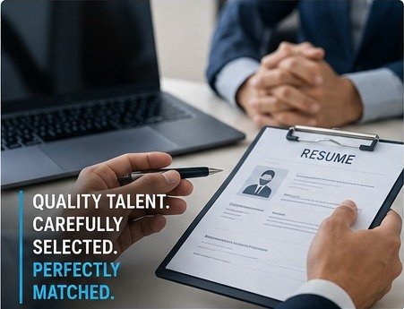 Recruiter reviewing a resume